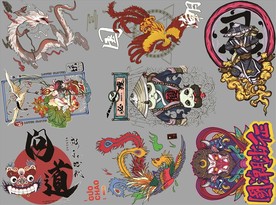 动物 个性烫图 老虎  人物