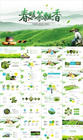 茶叶绿茶红茶黑茶茶文化PPT