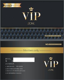 VIP卡 黑金色