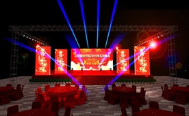 舞台舞美设计3D+PS效果图