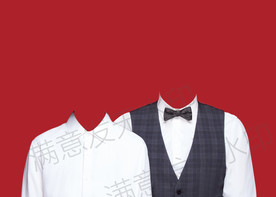 结婚登记照衣服模板