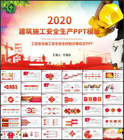 建筑施工安全生产PPT模板