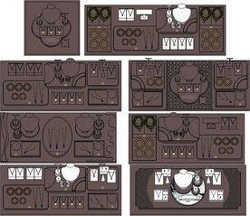 古法黄金套系精品 道具陈列