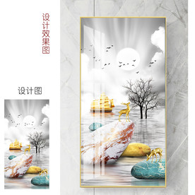 轻奢石头装饰画