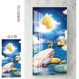 石头轻奢装饰画