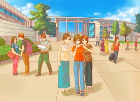 手绘安徽大美景   城市素材