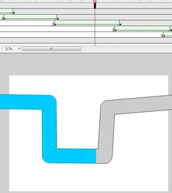 水管流动水的动画模版6秒