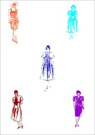 蝴蝶结连衣裙  服装设计