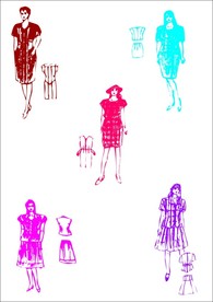 女士套装裙  服装设计