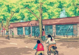 手绘合层高清华东农业大学西点屋