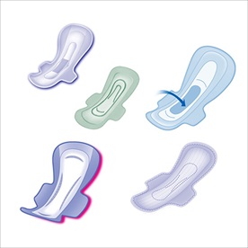 卫生巾素材效果图片