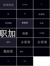 视频动画效果PPT图文整套模板