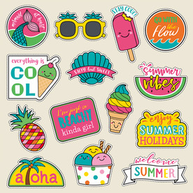 卡通插画水果雪糕