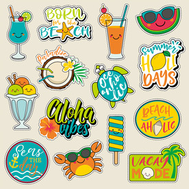 卡通插画夏季图案