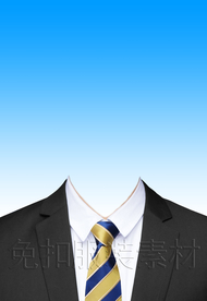 西装证件照服装模板