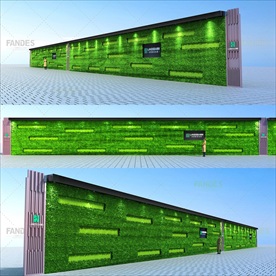 地产工地项目真实草皮围挡造型