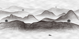 新中式山水装饰画