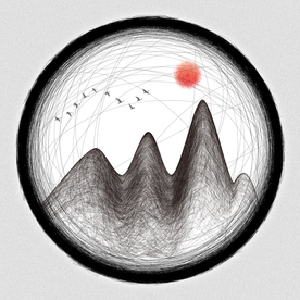 新中式山水装饰画