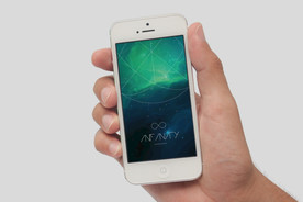 手拿手机模版样机