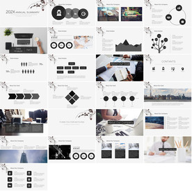 通用欧美大气杂志风ppt模板