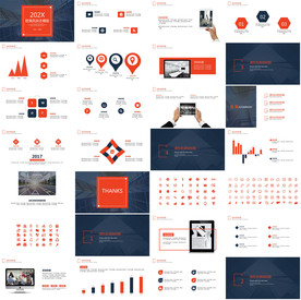 通用欧美大气杂志风ppt模板