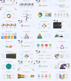 通用欧美大气杂志风ppt模板