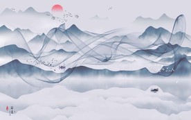 中国风水墨山水画