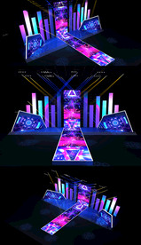 时尚动感舞台3DMAX模型