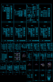 开关控制线路图块cad