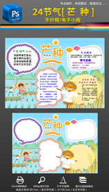 24节气芒种手抄报小报