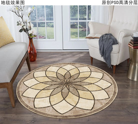 几何抽象欧式复古地毯