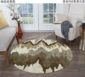 北欧抽象复古地毯