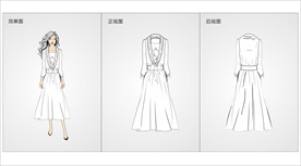 服装设计连衣裙