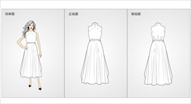 服装设计连衣裙