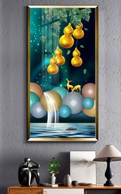 葫芦福禄双全装饰画