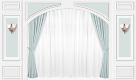 欧式窗帘护墙