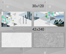 灰色大理石瓷片配套文件通道分色