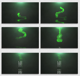 水墨烟雾LOGO演绎AE模板