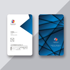 创意名片 蓝色名片