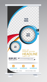 易拉宝模板设计