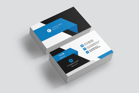 黑蓝创意名片