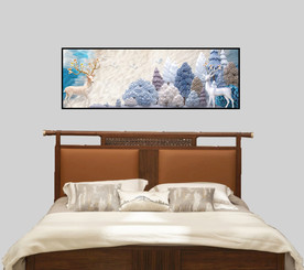 麋鹿床头装饰画