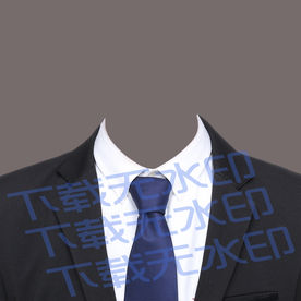 西装证件照模板