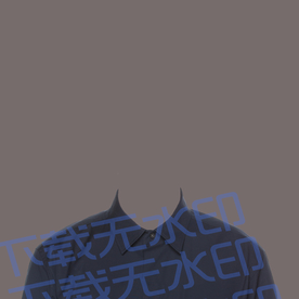 露肩衬衫证件照