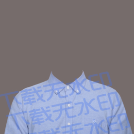 露肩衬衫证件照模板