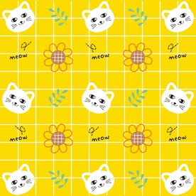 卡通小猫背景图