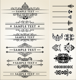 欧式花纹 欧式边框 欧式花边