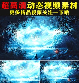 冬季冬天雪花飘落雪山海水视频