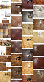 个性家居地板详情页拼花经典