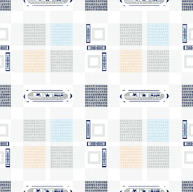 大牌精美字母几何格子